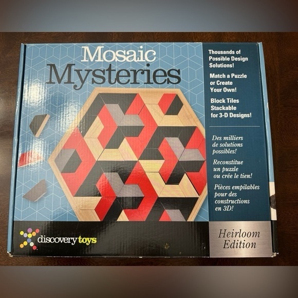 Mosaic Mysteries Discovery Toys Educational Wooden Leaning Toy 72 Pieces - Picture 2 of 7